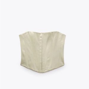 Zara satin corset top
